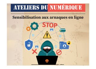 visuel arnaques en ligne Conseiller numérique