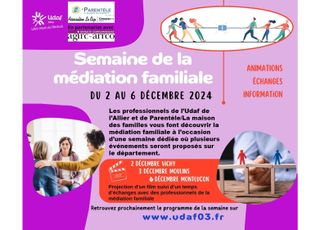 Save the date semaine médiation 2024